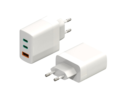 سعر جيد شاحن سريع للجوال 5V2.4A / 5V3.0A مع EU KC US Plug White الانترنت