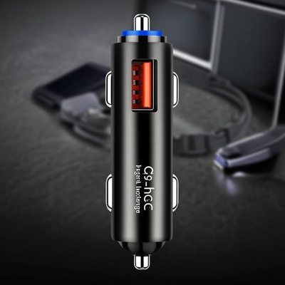 شراء شاحن سيارات USB مزدوج 12V-24V مدخل مع 2.4A 3.0A مخرج online manufacture