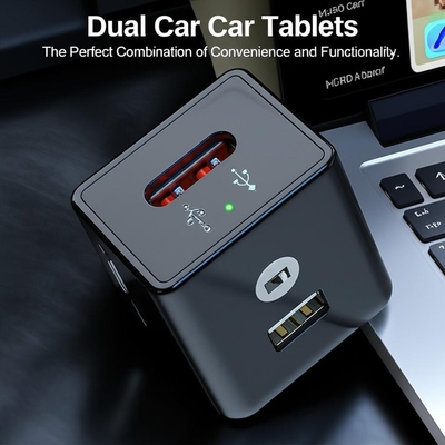 شراء شاحن سيارات USB مزدوج 2.4A 3.0A مخرج لدخول 12V-24V online manufacture