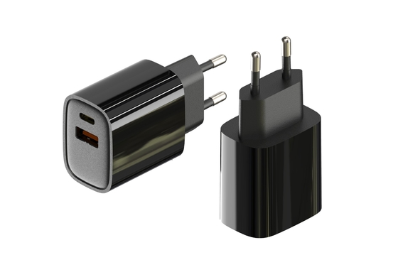 سعر جيد محول طاقة عالي الكفاءة AC DC ، محول طاقة عالمي مع مخرج 24V 1A / 12V 2A الانترنت