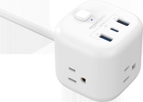 سعر جيد ثلاثة منافذ USB 18W Max شريط الطاقة الذكية مع سوكيت AC 125V10A 1250W الانترنت