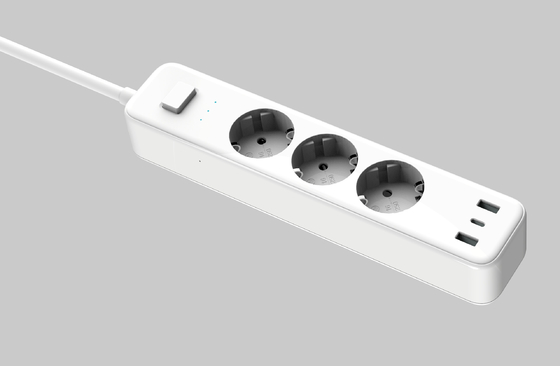 سعر جيد شريط الطاقة الذكي PD 32W مع العديد من منافذ USB USB C 5V3A 9V2.22A 20W Max ، USB A1 + A2 5V2.4A 12W Max الانترنت