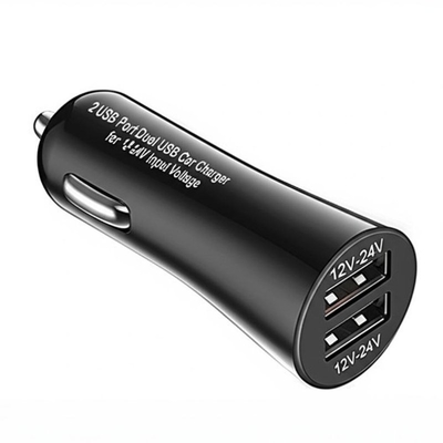 سعر جيد شاحن سيارة بمنفذ USB مزدوج 2.4 أمبير 3.0 أمبير لمركبات 12 فولت-24 فولت الانترنت