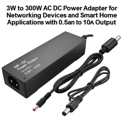 سعر جيد 3W to 300W AC DC Power Adapter for Networking Devices and Smart Home Applications with 0.5A to 10A Output الانترنت
